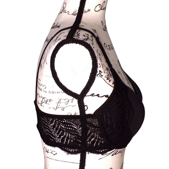 🆕NATORI Lush Demi Contour Underwire T-Shirt Bra 36C Black #711309 - Picture 8 of 11